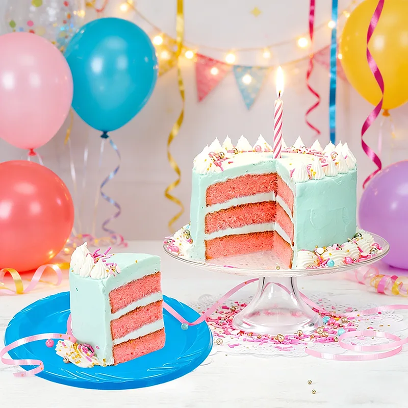 7 tums engångsrunda festplattor i plast