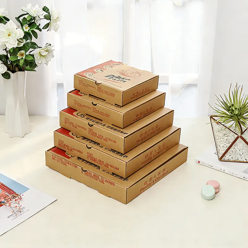 9 tums specialtryckt pizzakartong