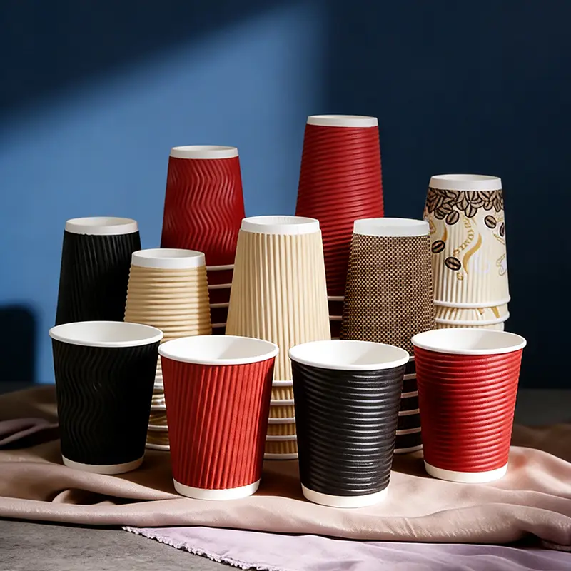 Dubbelväggig Kraftpapperskopp för varmt kaffe