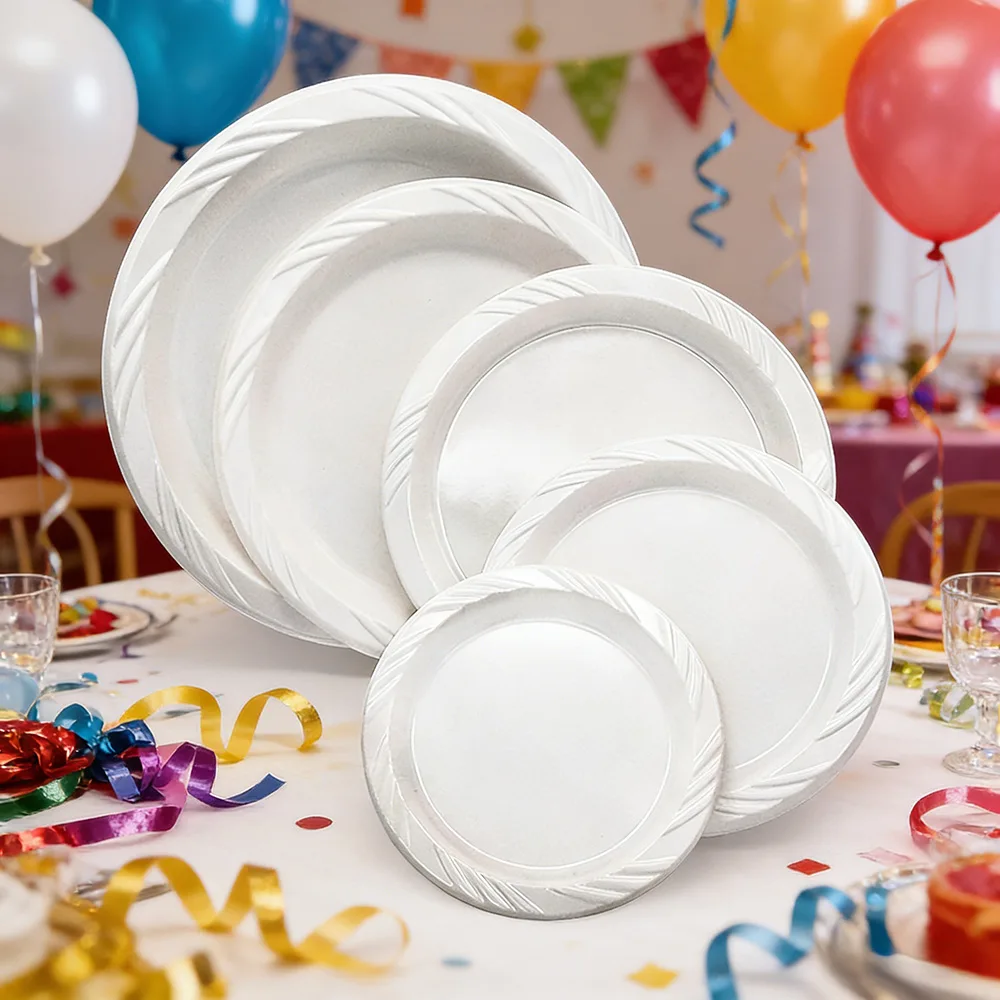 7inch Disposable Round Party Plastic Plate