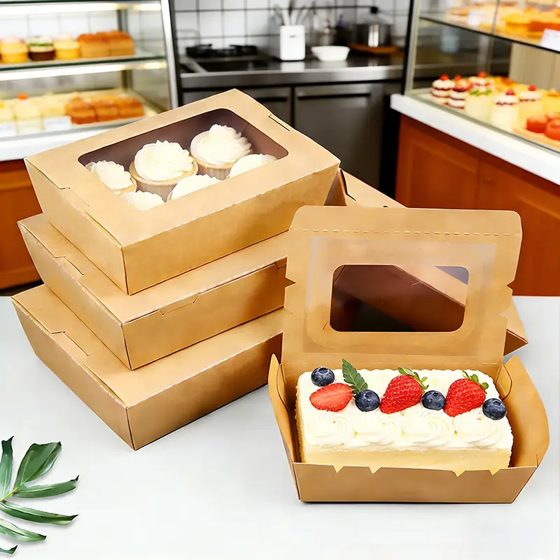 1200ml Disposable Window Paper Food Box